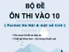 Bộ Đề Ôn Thi Vào 10 ( Format Hà Nội & Một Số Tỉnh )